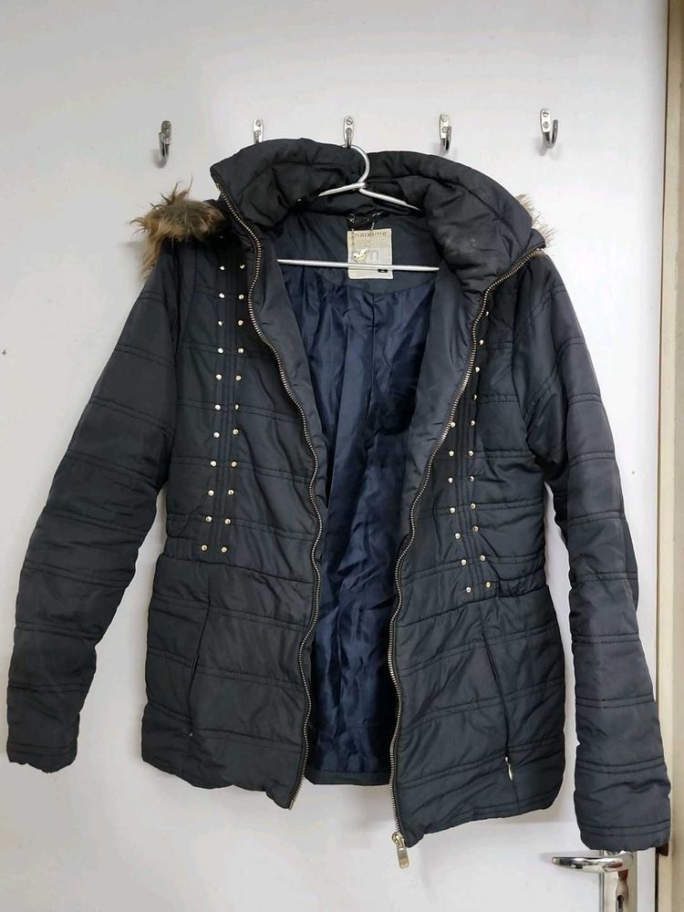 Navy Blue Padded Jacket