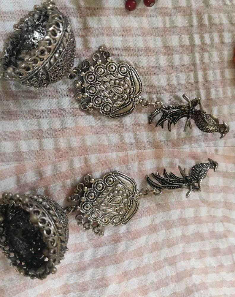 Beautiful Pack Of 4 Oxidised Earrings