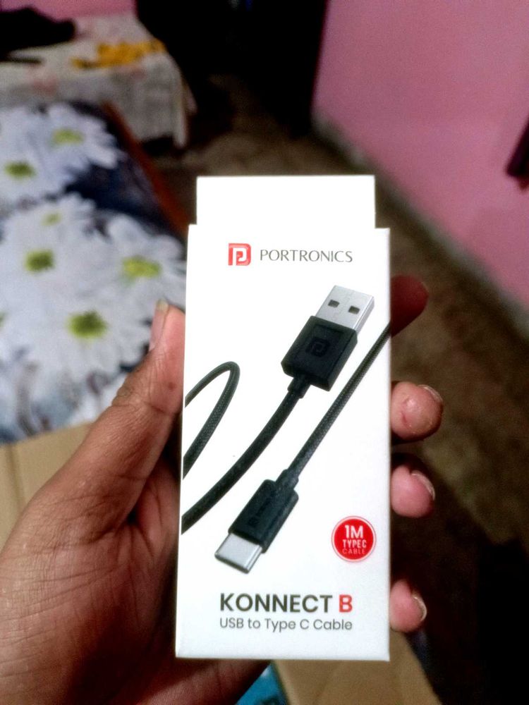 Portronics  Type C  Cable 6 Months Warranty