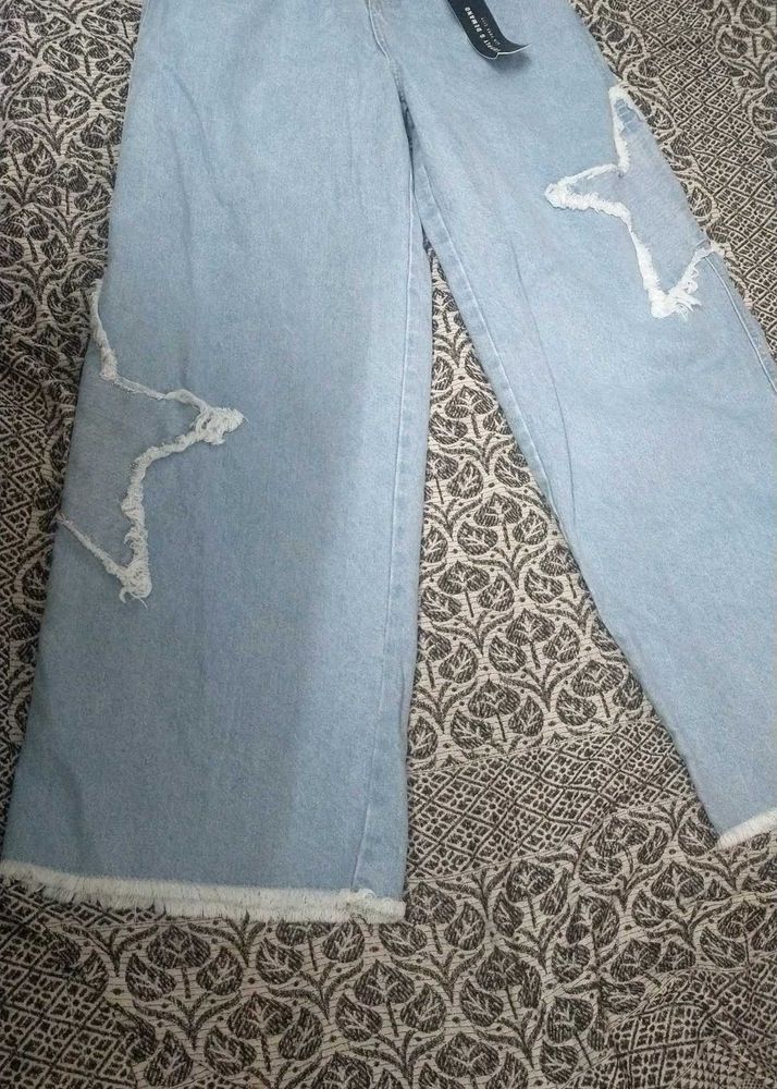 baggy denim jeans