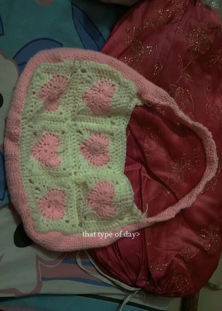 Crochet Heart Bag 💕