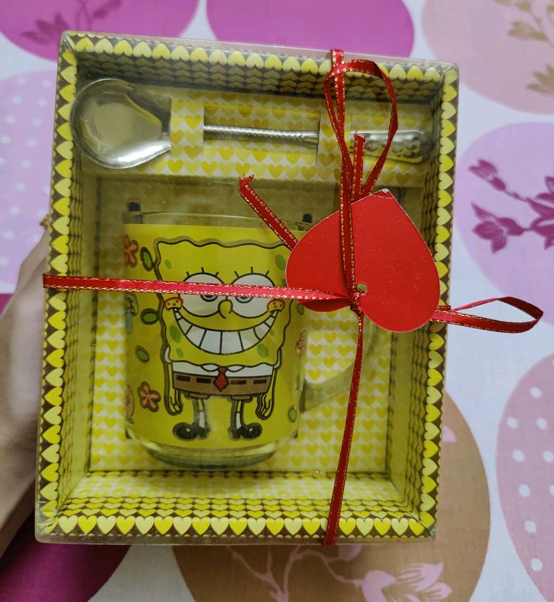 BRAND NEW SpongeBob Mug And Spoon Gift Set