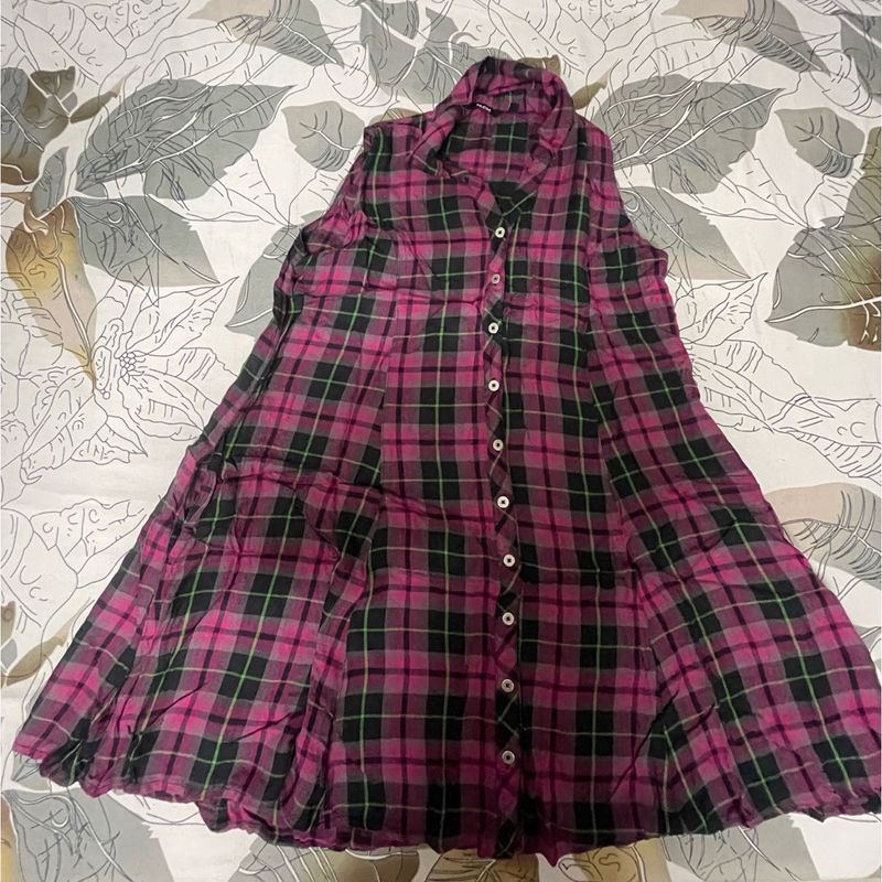 Checked Mini Dress