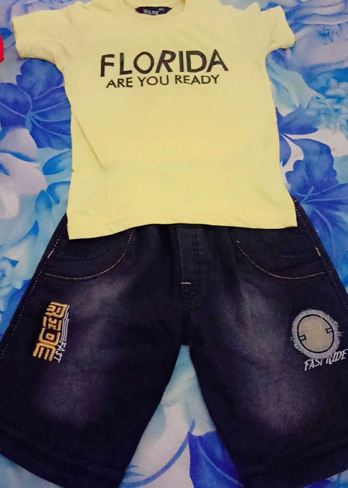 Boy Tshirt Shorts Set