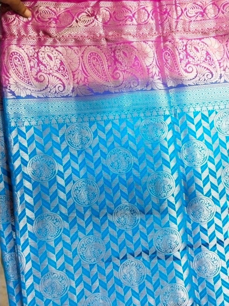 Blue Saree