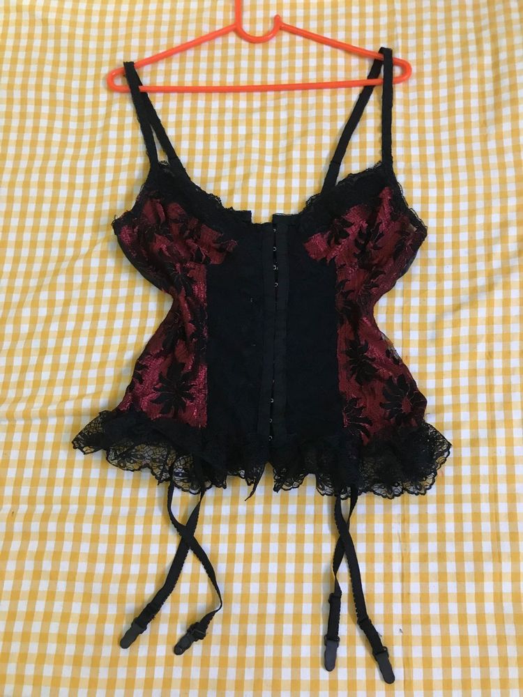 Lace Corset Top Bust 34(bit Stretchy)