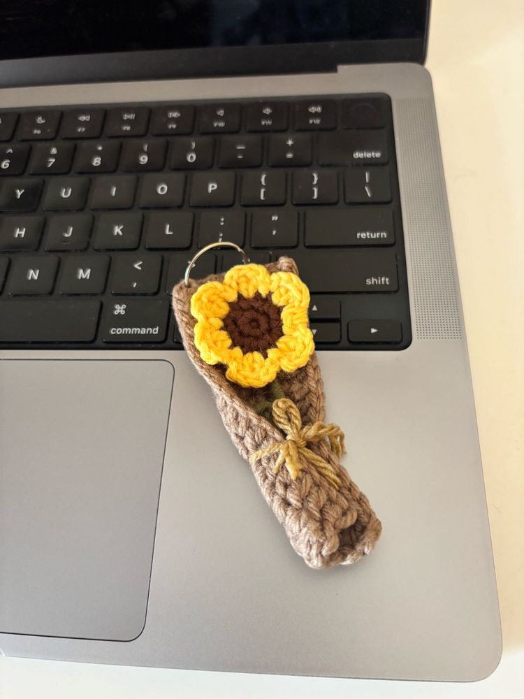 Sunflower Bouquet Keychain