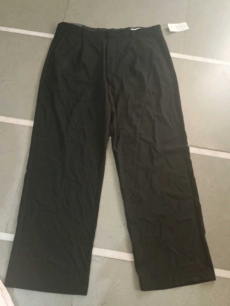 Wide Leg black pant for Men