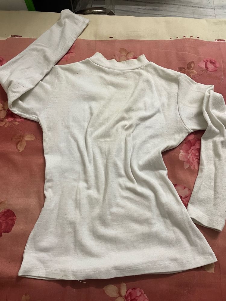 White Long Sleeve Top