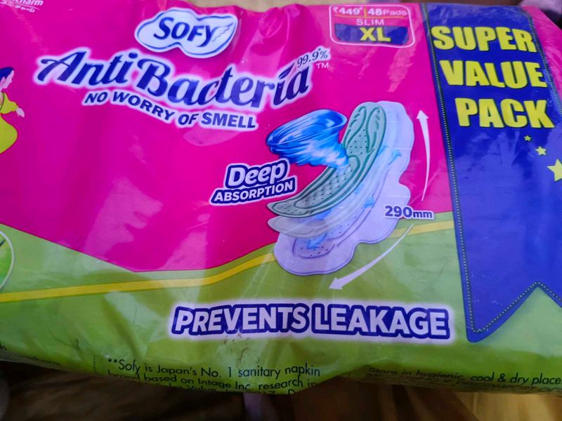 SOFY Antibacterial XL Sanitary Pads