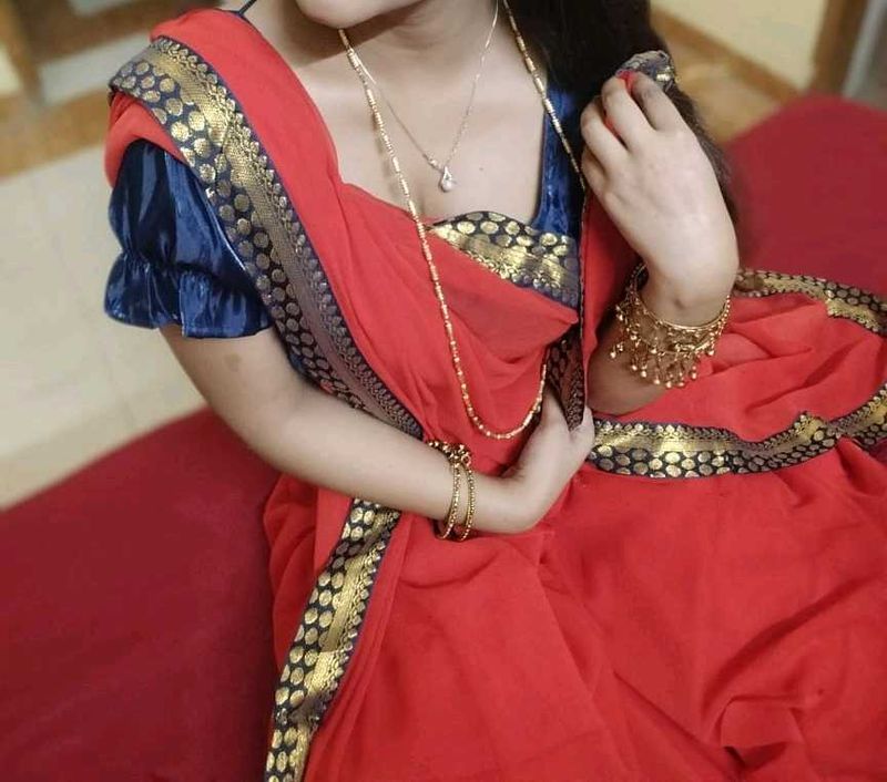 Elegant Red Saree