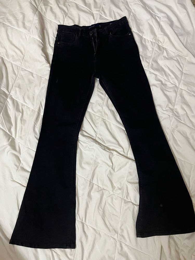 Black faded Bootcut Jeans