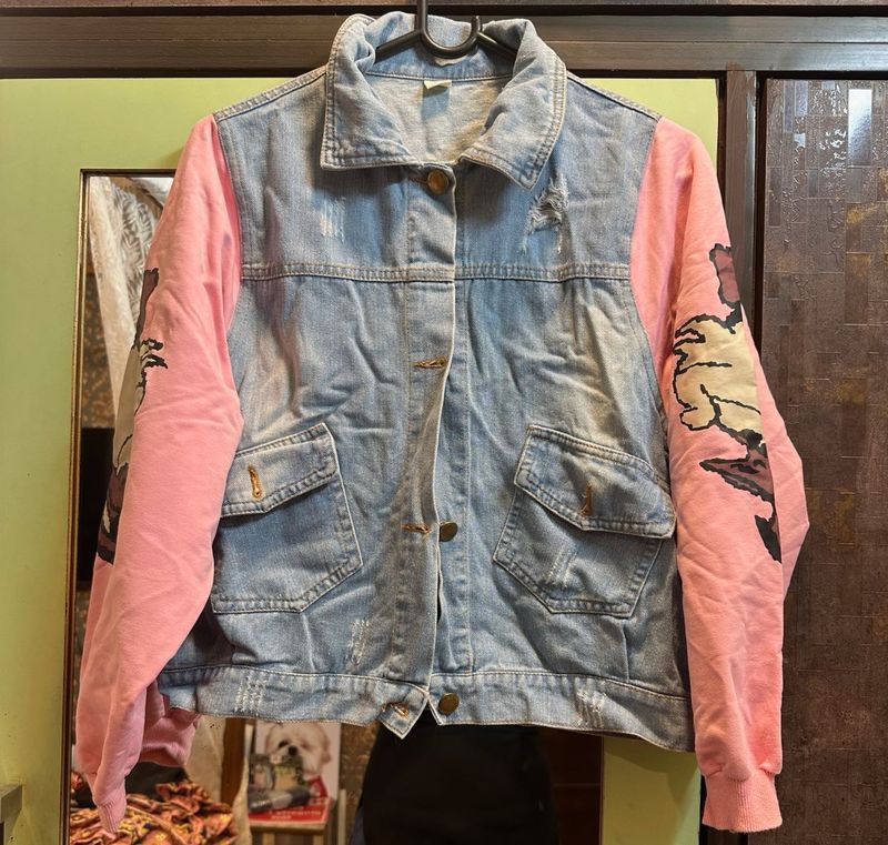 Korean Boxy Sleeves Denim Jacket