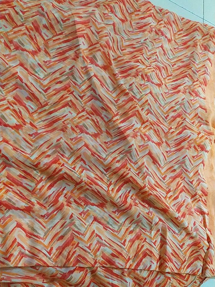 Orange Patterned  2 saree