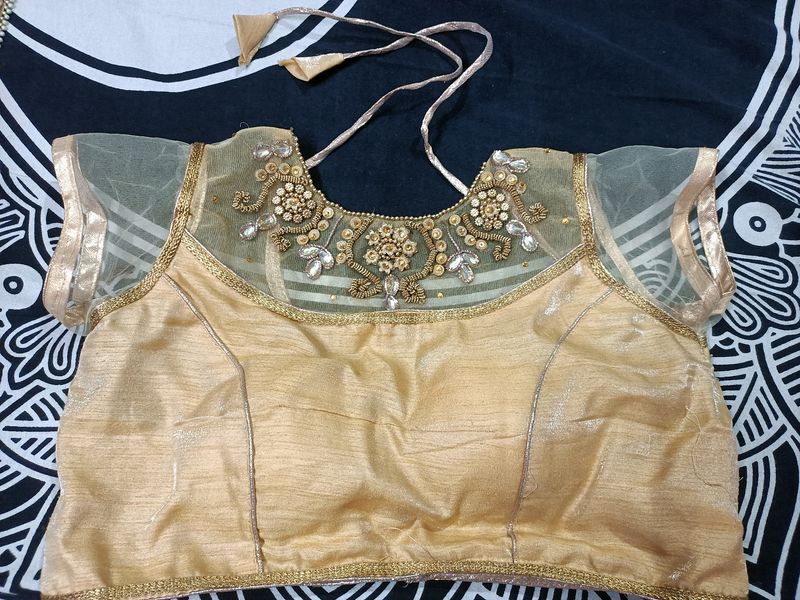 Net Blouse With Stone Work