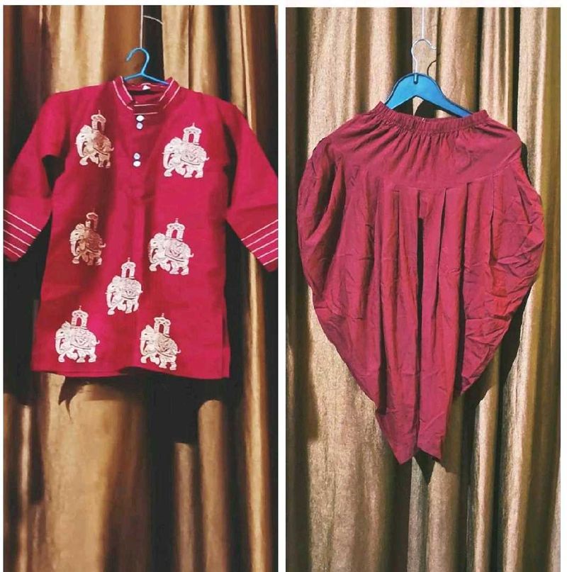 Boys Ethnic Kurta Set For 7 to 8 year