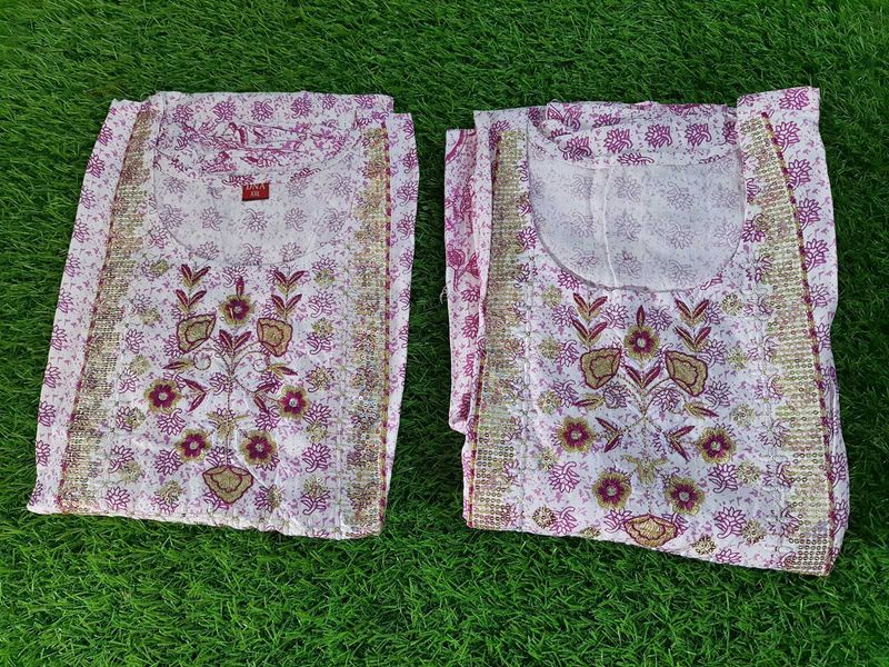 Light Magenta White Anarkali