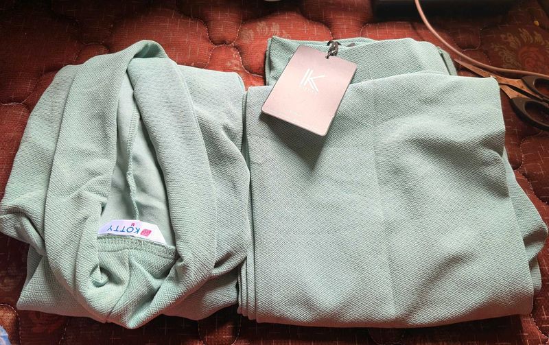 Kotty New Sea Green Formal Coord Set