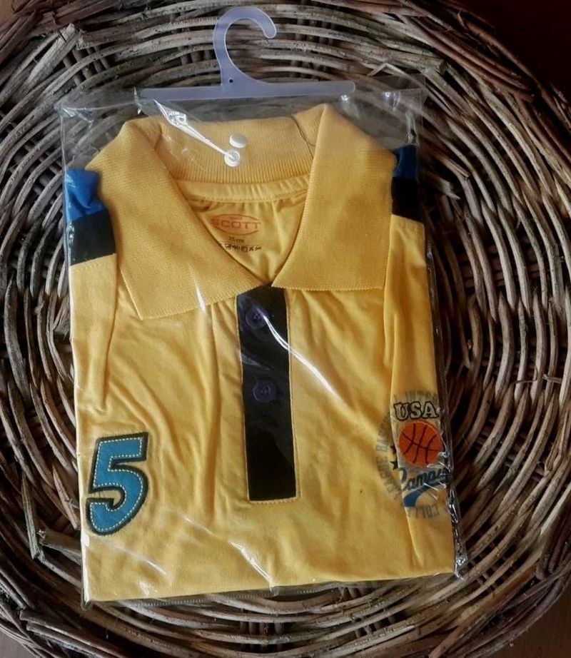 New Boys&#39; Yellow Polo Shirt - 75 Cm