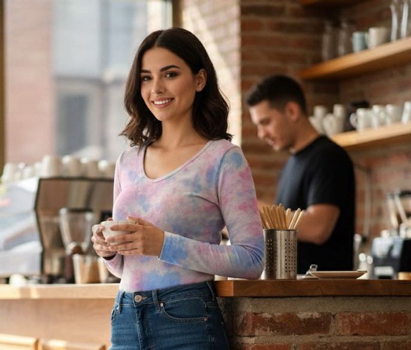 Tie-Dye Long Sleeve Top