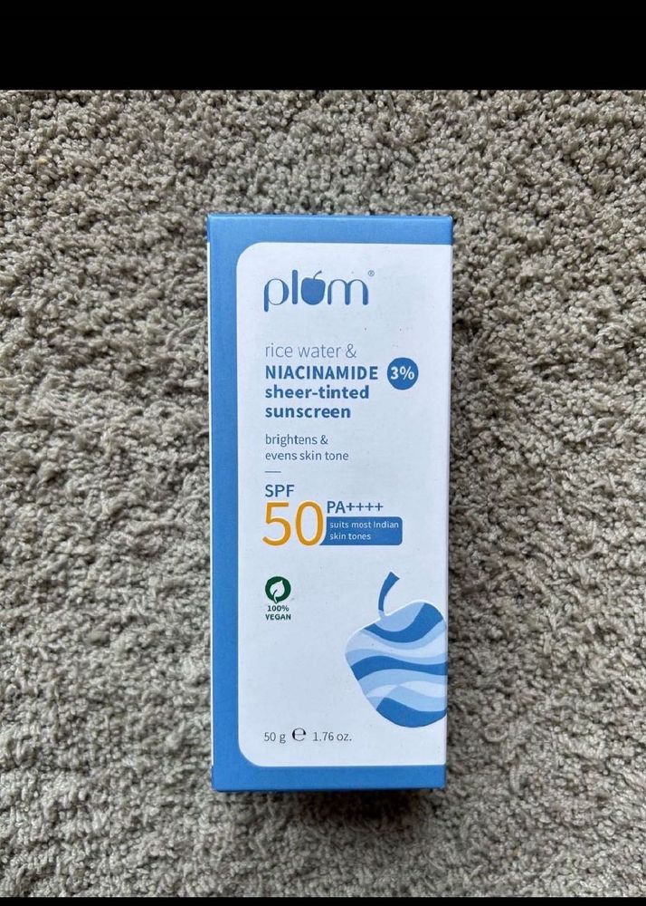 Plum Rice Water Tinted Sunscreen