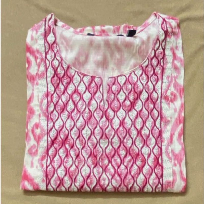 Pink Embroidered Kurta