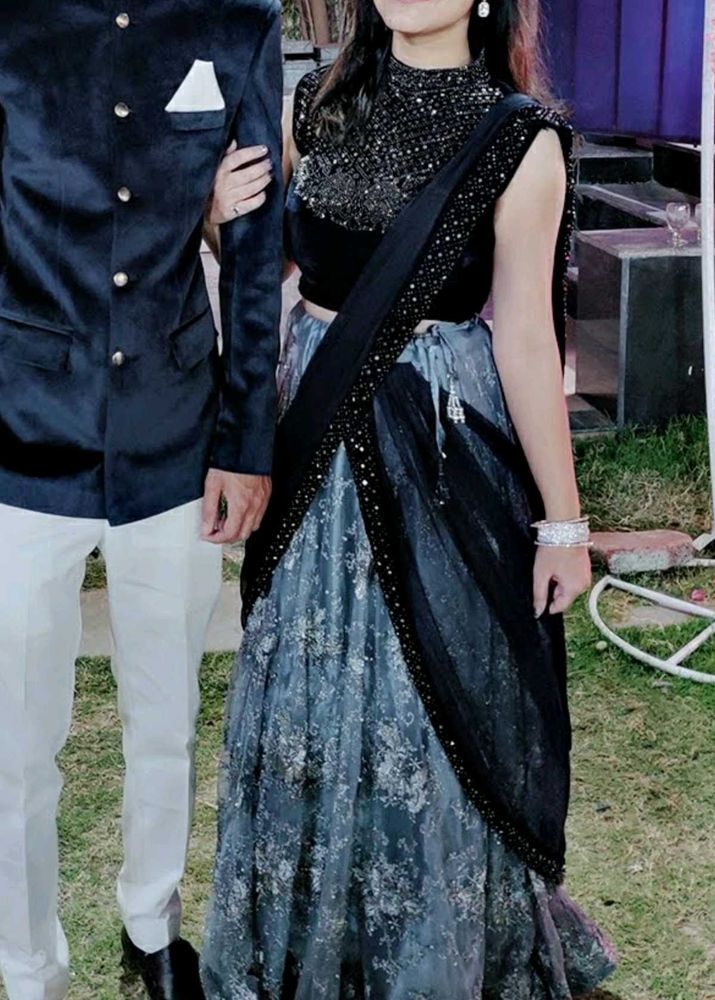 The starry Lehenga Choli fits 34-36