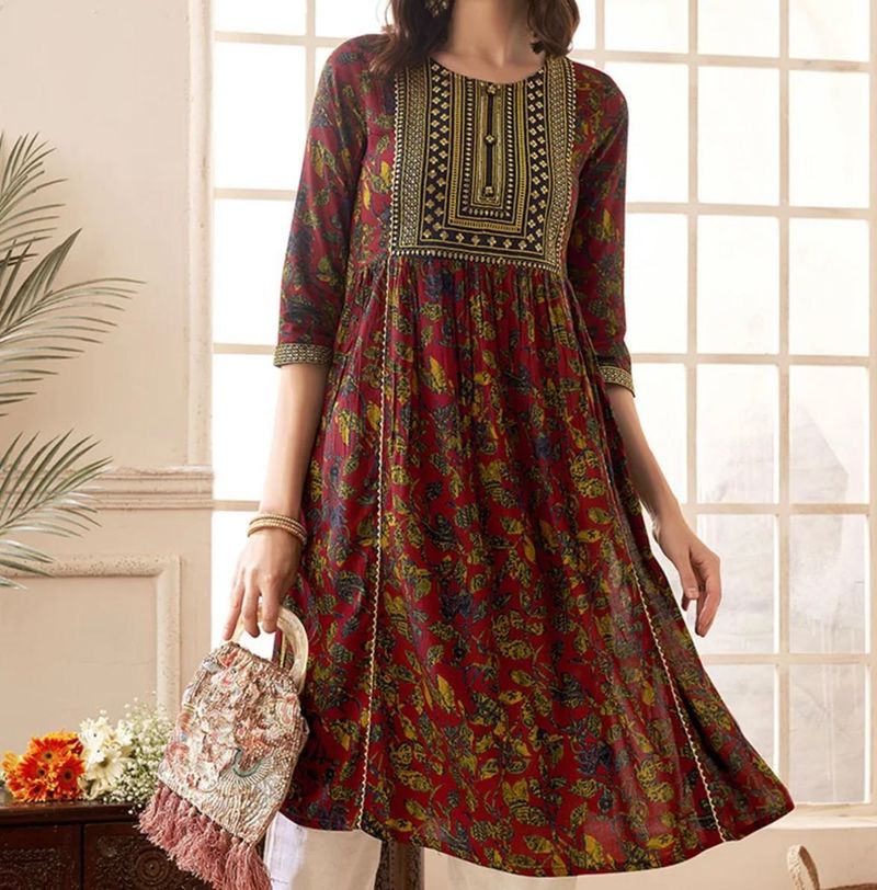 Stylish Printed Kurta Dress