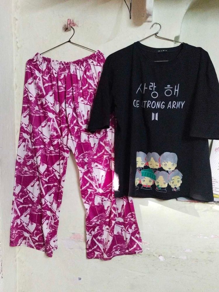 Combo Of Lower N Tshirt