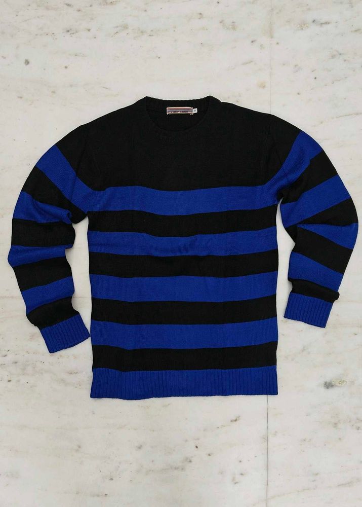 Striped Black and Blue Sweater
