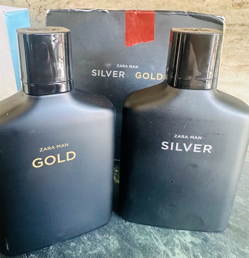 Zara Silver And Gold Man Perfume