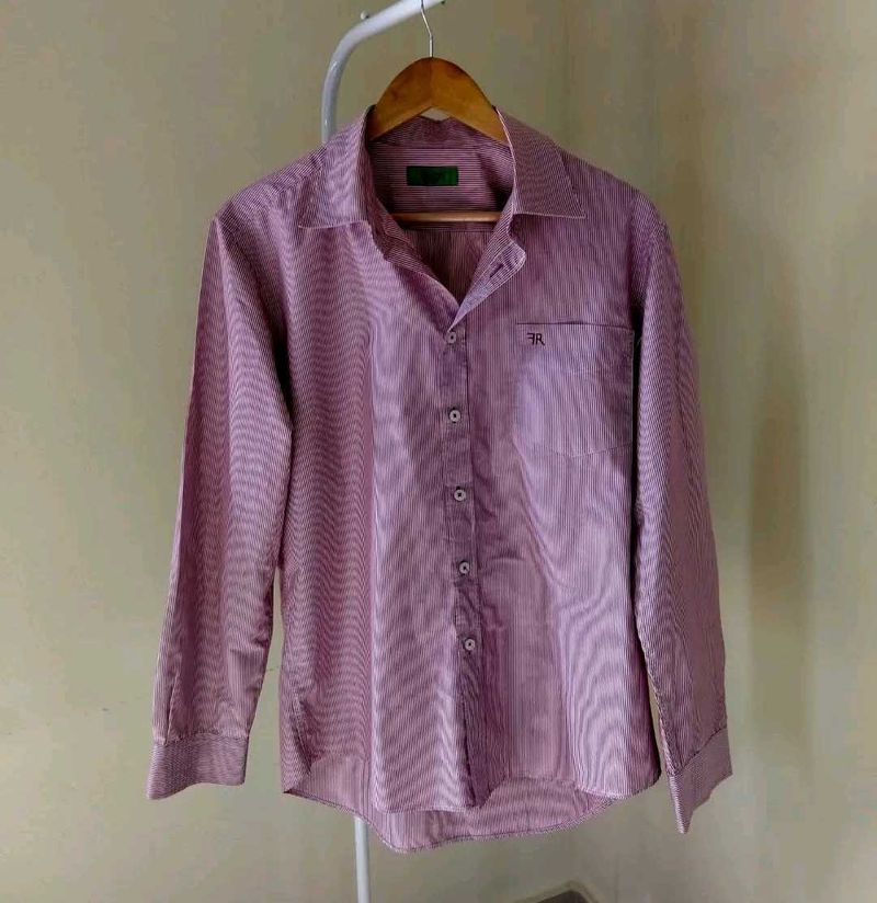 Pink Strips Shirt For Woman