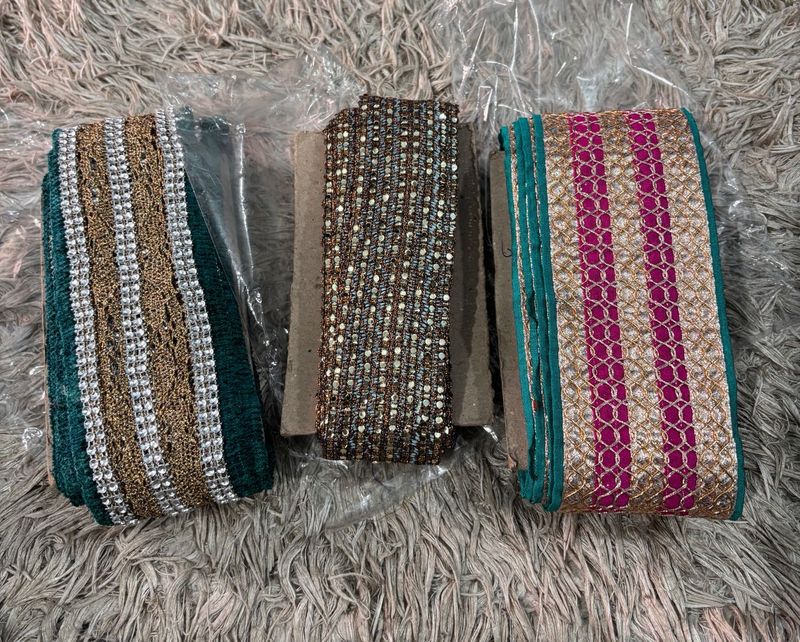 Assorted Craft Ribbon Lace 3 Pieces