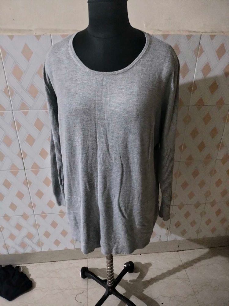 Gray Long Sleeve Tunic