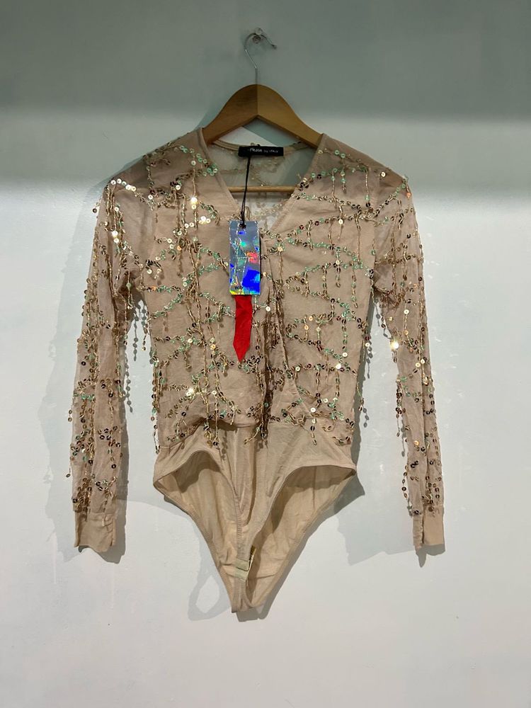 Sequin Embellished Bodysuit
