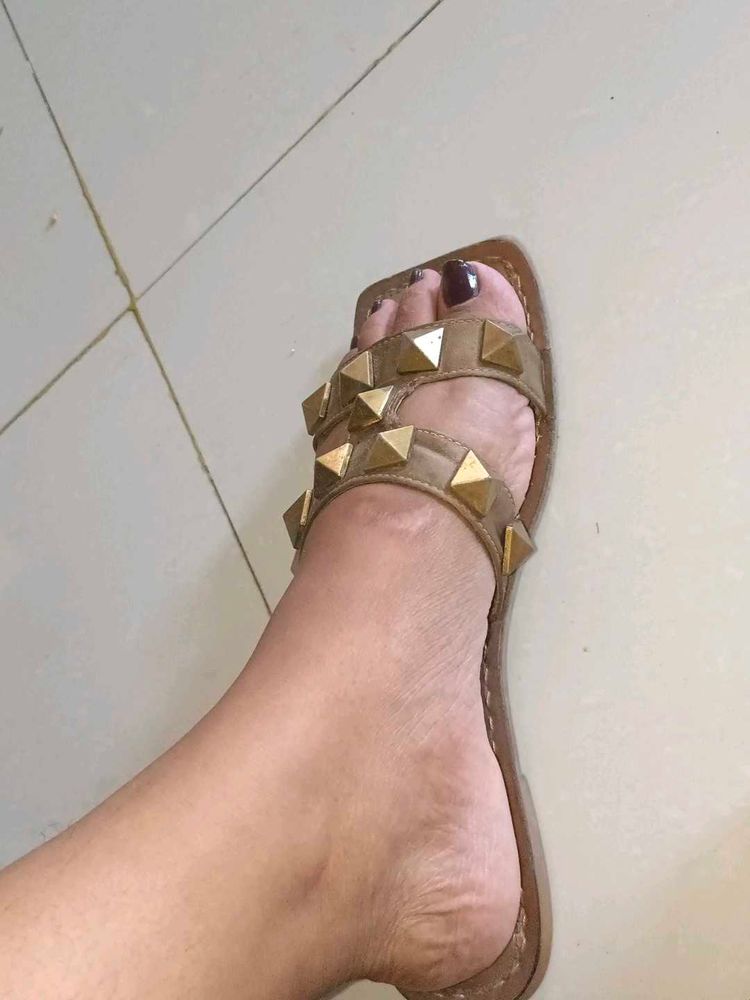 Catwalk Studded Flat Sandals