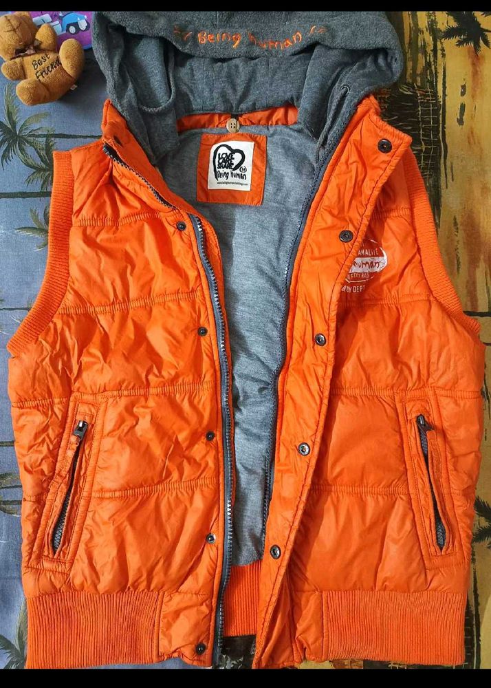 Being Human Orange Padded Jacket