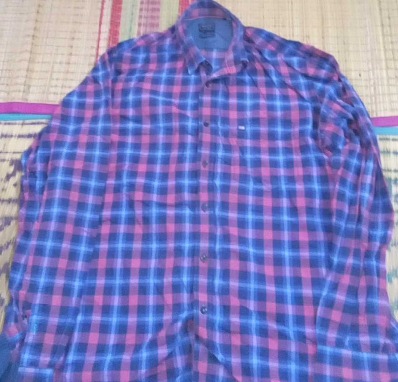 Plaid Button-Down Shirt