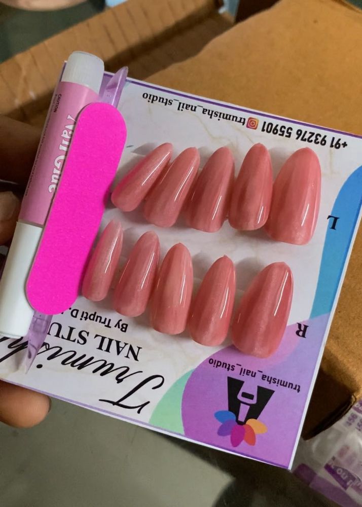 Pink Nail Extensions