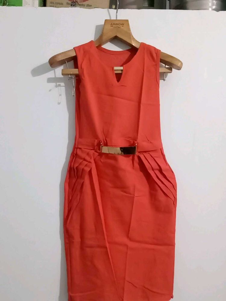 Chic Orange Dress