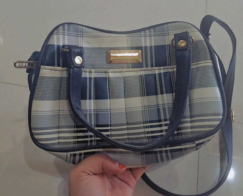 Flauntit Plaid Handbag