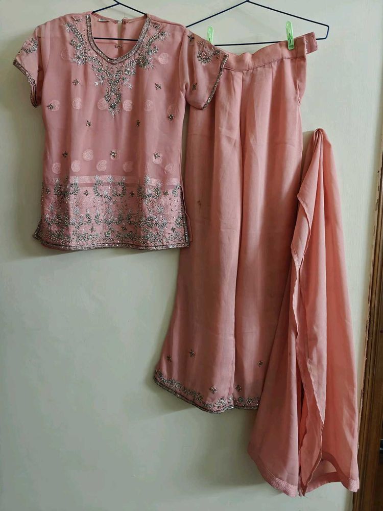 Peach Ethnic Set