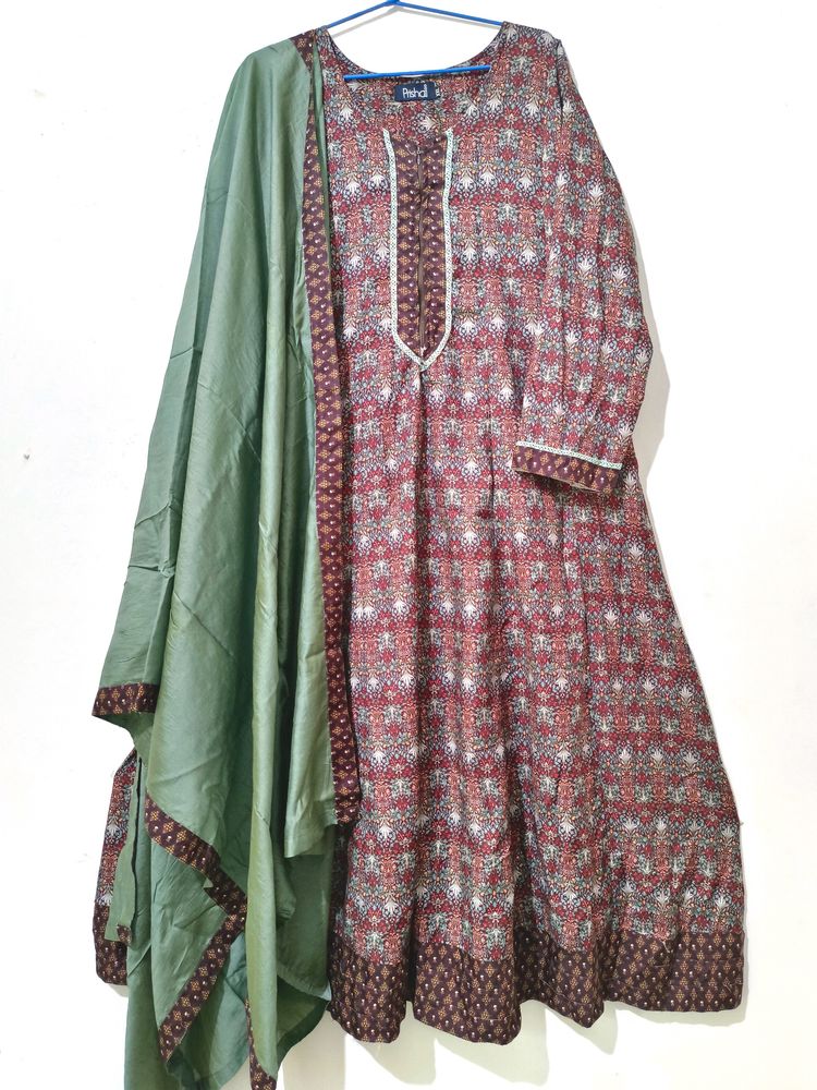 Maternity Churidar Kurti And Dupatta