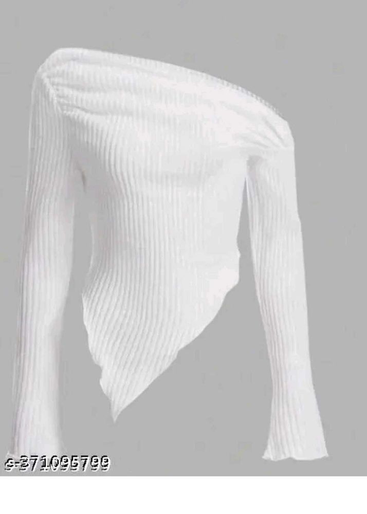 Chic White One-Shoulder Top