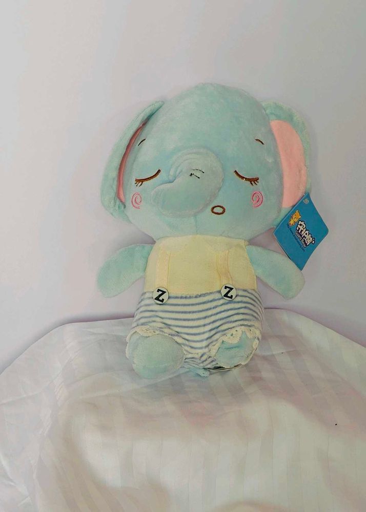 Sleepy Blue Elephant Plush