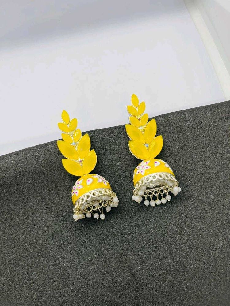 Yellow Earrings
