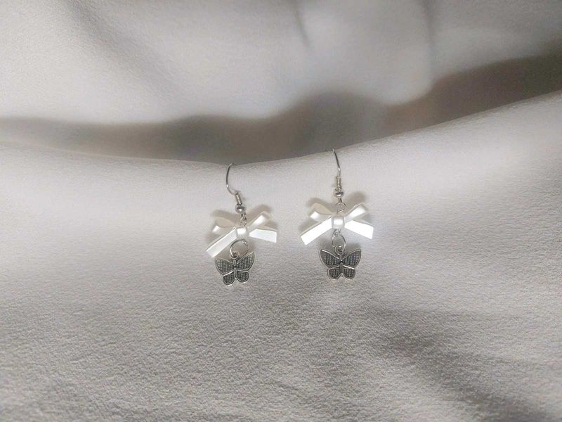 Bow &amp; Butterfly Earrings 🦋🎀