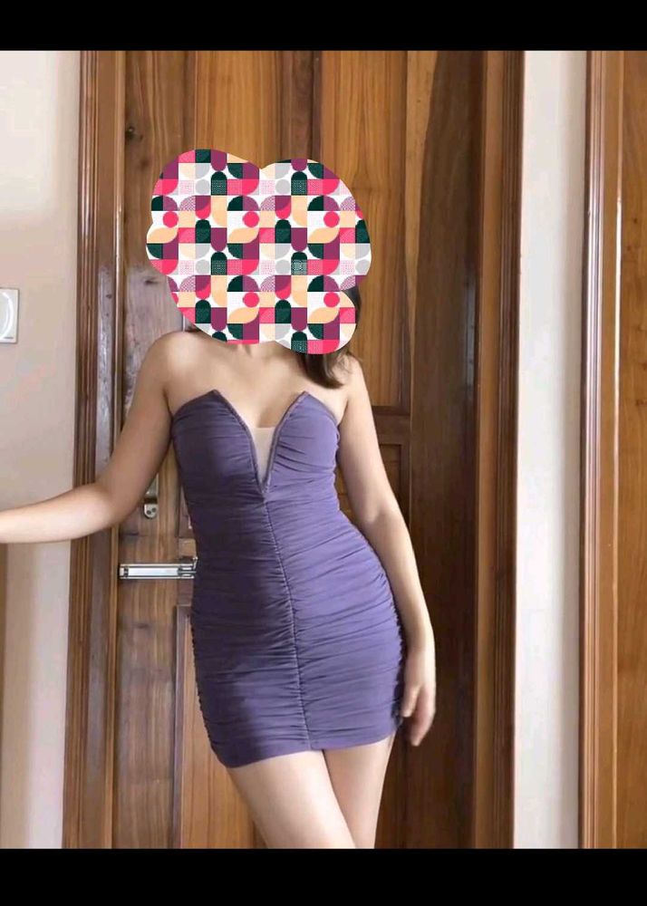 Newme - Purple Bodycon Mini Dress
