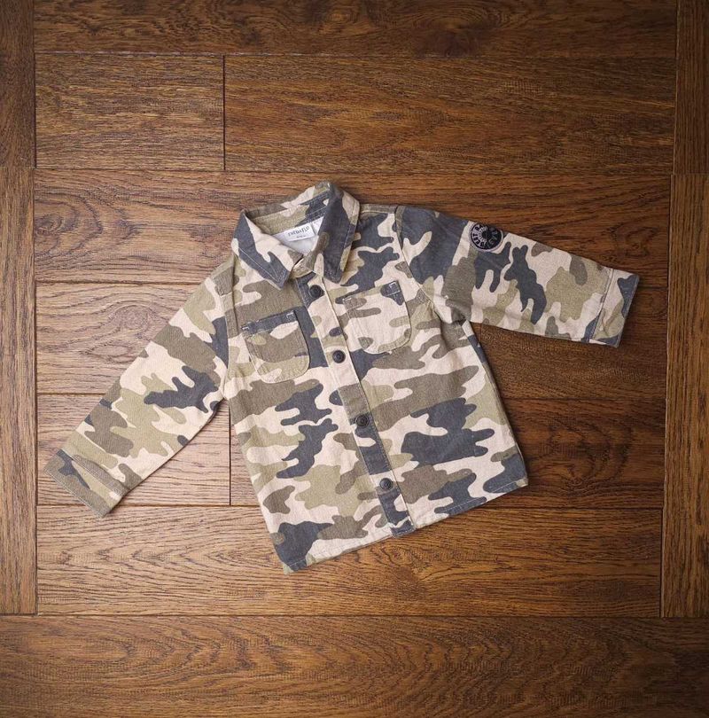Kids Denim Camo Jacket 0-3 Months