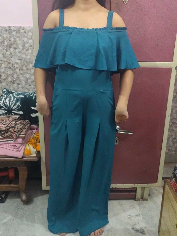 Stylish Teal Jumpsuit